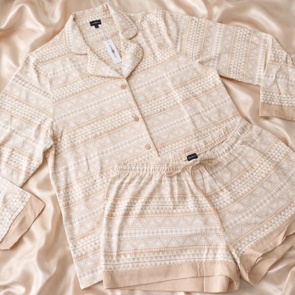 Cosabella Pajama Set 1X NWT Soft Modal Lounge Set Button Up Top & Shorts Luxury - Picture 6 of 13